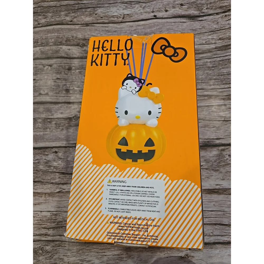 Sanrio Hello Kitty Pumpkin Ceramic Reed Diffuser Cinnamon Scent New (054)